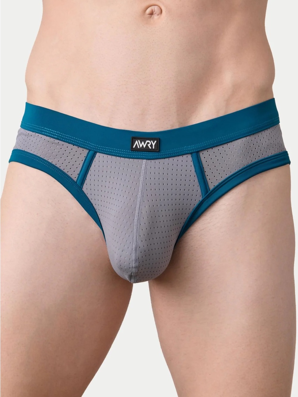 Awry AERO Mesh Brief, Gray, Large - Picture 5 of 9